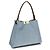 Fendi Borsa Bos Taurus in pelle di vitello blu - vista 2