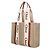 Chloé Beiger Leinen Tote Bag mit Lederdetails - Ansicht 2