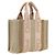 Borsa Chloé Woody in lino beige e pelle - vista 2