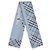 Sciarpa Burberry Archive Knight in seta blu - vista 2