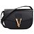 Versace Borsa a tracolla in pelle nera
