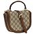 Gucci Borsa in polietilene marrone - vista 2
