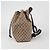 Gucci Drawstring Backpack Brown Jacquard - view 4