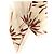 Sciarpa di seta Brunello Cucinelli Bloom Print Beige - vista 3