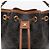 Céline Borsa Clara da donna in tela Triumph e vitello Tan - vista 3