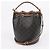 Céline Borsa Clara da donna in tela Triumph e vitello Tan - vista 4