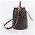 Céline Borsa Clara da donna in tela Triumph e vitello Tan - vista 5