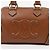 Céline Picca Boston Quille Triomphe in pelle di vitello liscia Tan - vista 2