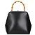 Jil Sander Bolsa de mão em couro preto - vista 3
