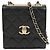 Chanel Borsa a tracolla Trendy CC Mini in pelle d'agnello Nero Oro