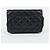 Chanel Borsa a tracolla WOC classica in pelle di agnello nera con hardware argento - vista 4