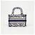 Dior Mini Book Tote Tasche Braun Jacquard - Ansicht 3