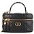 Dior Mini borsa a tracolla Caro Vanity placcata oro