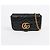 Gucci Borsa a tracolla GG Marmont Super Mini Matelassé nera da donna - vista 2