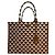 Prada Borsa Tote Symbol Jacquard Tobacco - vista 2