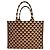 Prada Borsa Tote Symbol Jacquard Tobacco - vista 4