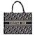 Dior Bolso Book Tote Medium Oblique Azul