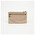 Clutch Miu Miu Logo Strap in pelle marrone - vista 3