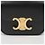 Céline Mini Claud in vitello lucido nero - vista 3