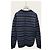 Burberry Kaschmir-Strickpullover in Graublau mit Fair-Isle-Muster und Applikations-Logo - Ansicht 4