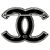 Spilla Chanel in tweed con logo CC - vista 2