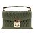 Miu Miu Borsa a tracolla matelassé con catena Khaki