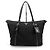 Tote Prada Borsa shopper in nylon e vitello morbido con logo argento - vista 10