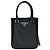 Prada Bolso Tote Pequeño de Piel Cepillada con Logotipo Triangle Negro
