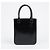 Prada Bolso Tote Pequeño de Piel Cepillada con Logotipo Triangle Negro - vista 3