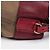 Burberry Borsa a secchiello a tracolla in tela House Check Medium Burgundy - vista 14
