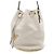 Prada Borsa a Secchiello a Spalla e Tracolla in Vitello Daino Bianco - vista 2
