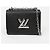 Louis Vuitton Borsa a tracolla Twist PM Black - vista 2
