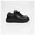 Prada Leder-Sneaker mit Triangle-Logo Schwarz - Ansicht 3