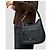Burberry Borsa a Tracolla Hobo in Pelle Grana Nero - vista 15