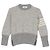 Thom Browne Mohair-Strick mit Streifen Hellgrau