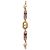 Valentino Bracciale ovale in metallo e cristalli - vista 6