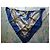 Hermès Foulard di Seta Bride de Cour - Blu/Oro - vista 2