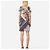 Tory Burch Vestido curto de algodão com mangas curtas e padrão floral - vista 4