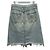 Miu Miu Denimrock mit Logo-Patch