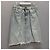 Miu Miu Denimrock mit Logo-Patch - Ansicht 7