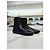 Burberry Phoenix Leather Sock Ankle Boots Size - view 5