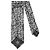 Dolce & Gabbana Cravatta regolabile in seta Black White Floral Fantasy - vista 2