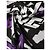 Dolce & Gabbana Foulard DG King Cotton Black Purple x . Sciarpa - vista 3