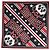 Dolce & Gabbana Foulard quadrato in cotone Black Red Panda . x Sciarpa