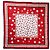 Dolce & Gabbana Foulard quadrato a pois rossi e bianchi x Sciarpa