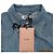 Miu Miu Kurzes Chambray-Denim-Hemd in Saphirblau mit Bindegürtel für Damen - Ansicht 5