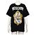 Moschino T-shirt de algodão preta com estampado de urso para mulher