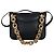 Bottega Veneta Borsa a Tracolla Mount Satchel Nera - vista 3