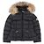 Moncler Casaco acolchoado com capuz e acabamento em shearling BOEDETTE