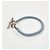 Hermès Bracciale in pelle intrecciata con dettaglio lucchetto Silver Blue - vista 5